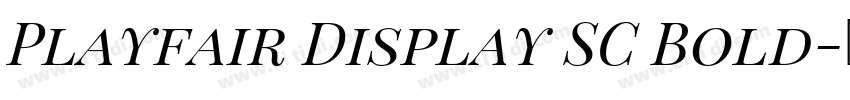 Playfair Display SC Bold字体转换